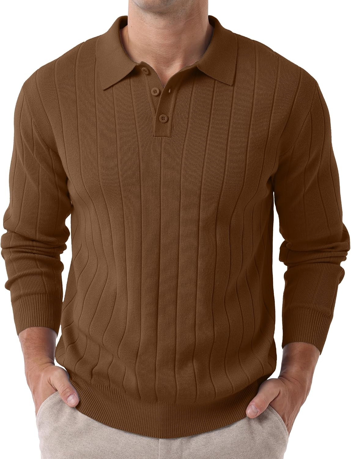Sailwind Knit Polo Sweater Long Sleeve Casual Pullover Shirts