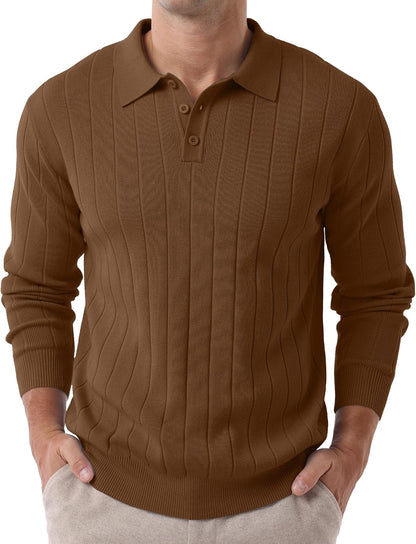 Sailwind Knit Polo Sweater Long Sleeve Casual Pullover Shirts
