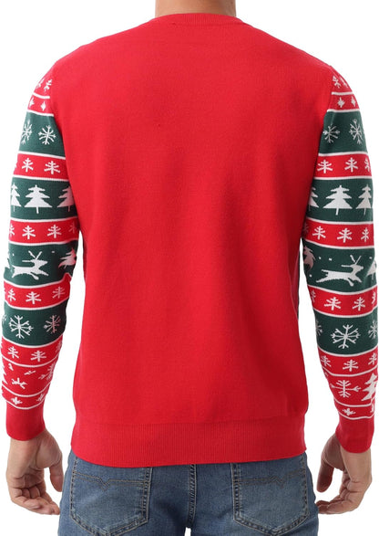 Sailwind Men's Christmas Sweater Ugly Knitted Xmas Sweaters Casual Funny Pullover Knitwear