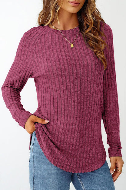 NORACORA Long Sleeve Shirts for Women Crew Neck Tunic Tops Loose Fit Lightweight Pullover Sweaters Trendy 2025