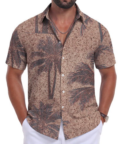 Sailwind Men's Hawaiian Floral Shirts Short Sleeve Button Down Holiday Tropical Beach Shirts