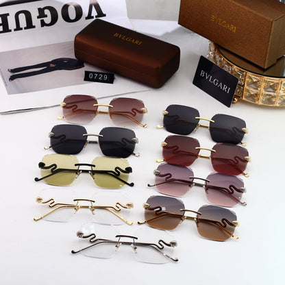 9 colors new popular rimless sunglasses B0729