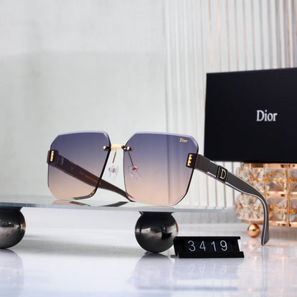 6 colors New hot HD lenses No borders design sunglasses 3419