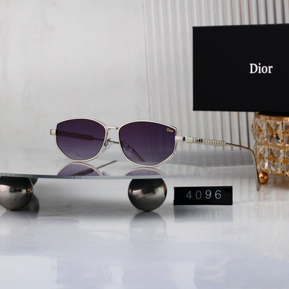 8 colours High-definition lens metal full-frame sunglasses 4096