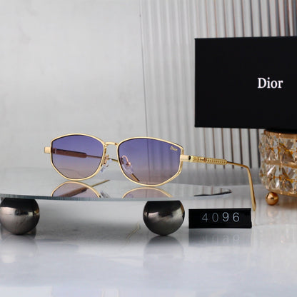 8 colours High-definition lens metal full-frame sunglasses 4096