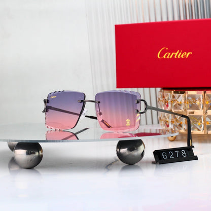 8 colors New hot HD lenses Frameless Sunglasses 6278