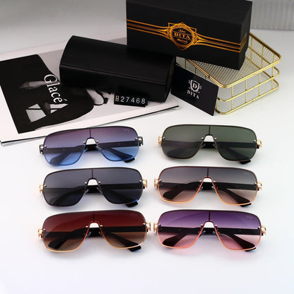 6 colors New hot HD lenses No borders design sunglasses 27468