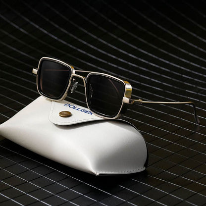 Dollger Metal Square Frame Sunglasses