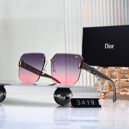 6 colors New hot HD lenses No borders design sunglasses 3419