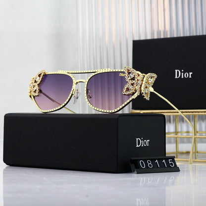7 colors high-definition full-frame sunglasses with rhinestones, model 08115