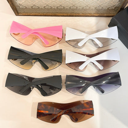 7 colors New hot HD lenses Frameless design sunglasses 2298