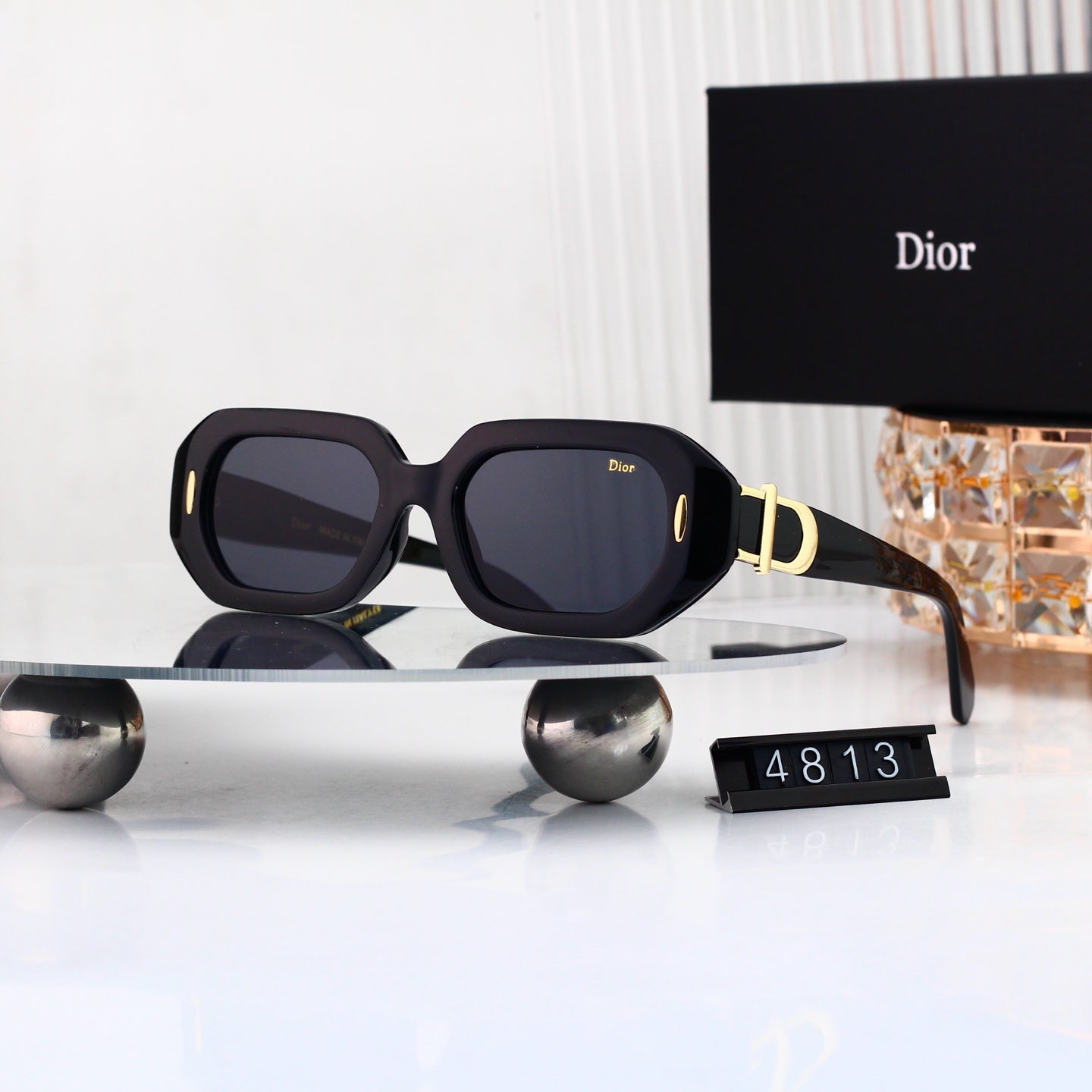 8 colors New hot HD lenses Full frame design sunglasses 4813
