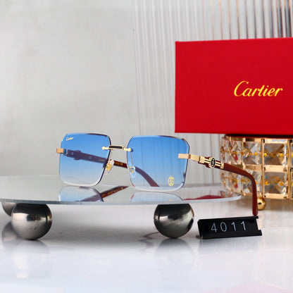 7 colors New hot HD lenses Frameless Sunglasses 4011