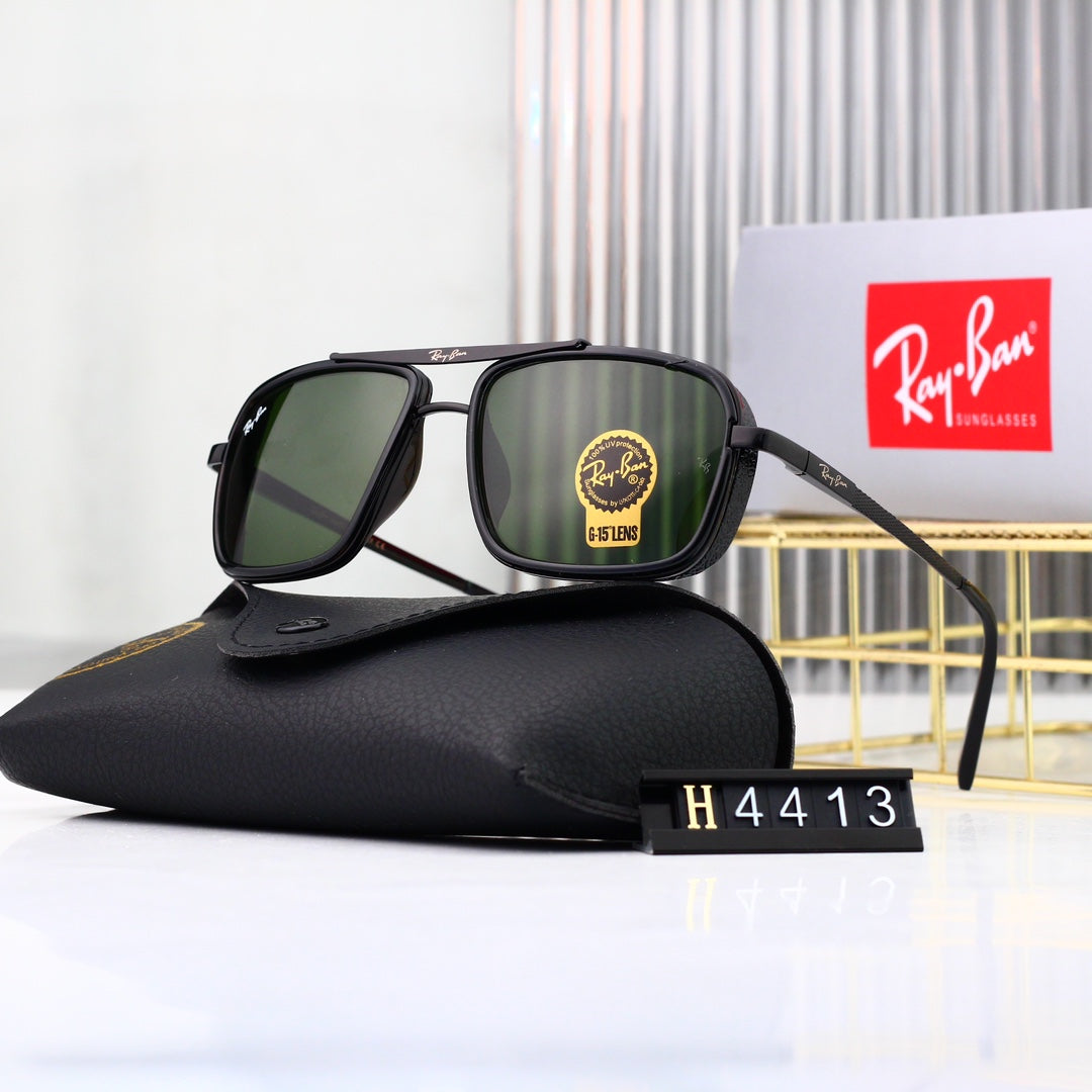 Metal sunglasses with explosion-proof lenses