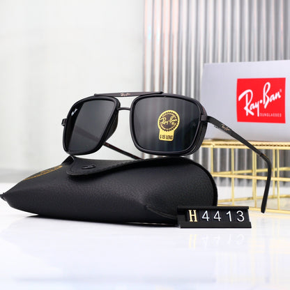 Metal sunglasses with explosion-proof lenses