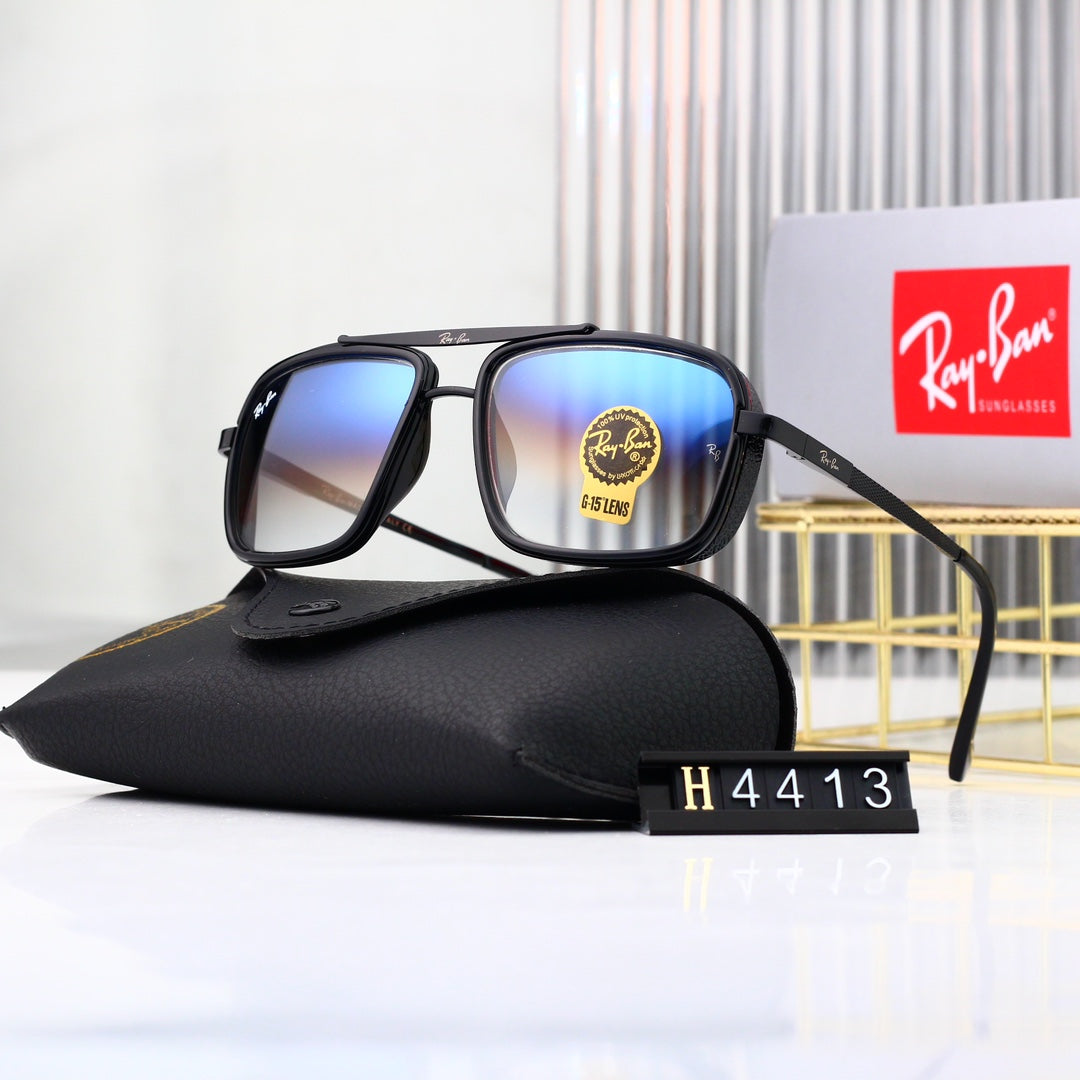 Metal sunglasses with explosion-proof lenses