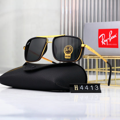 Metal sunglasses with explosion-proof lenses