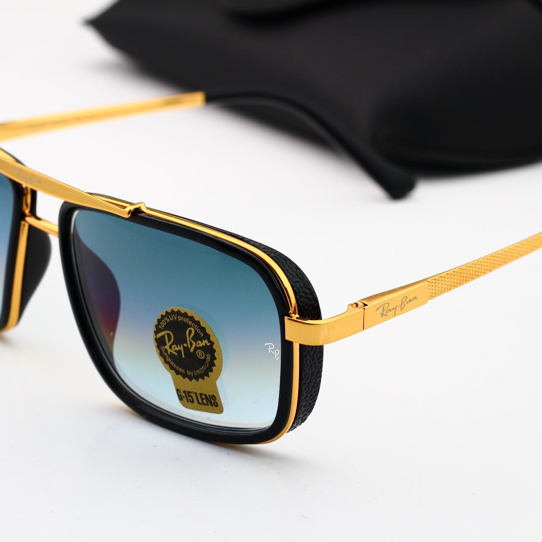 Metal sunglasses with explosion-proof lenses