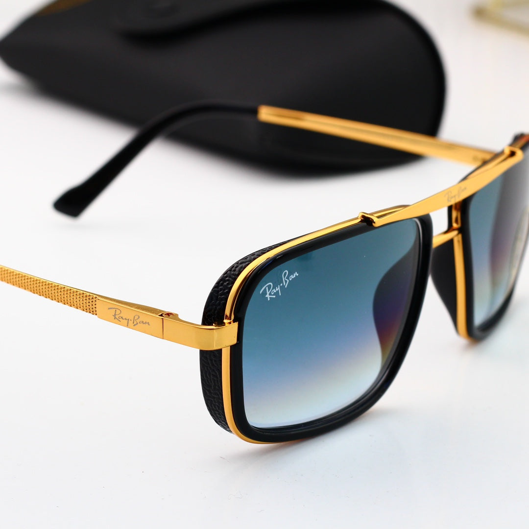 Metal sunglasses with explosion-proof lenses