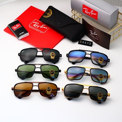 Metal sunglasses with explosion-proof lenses