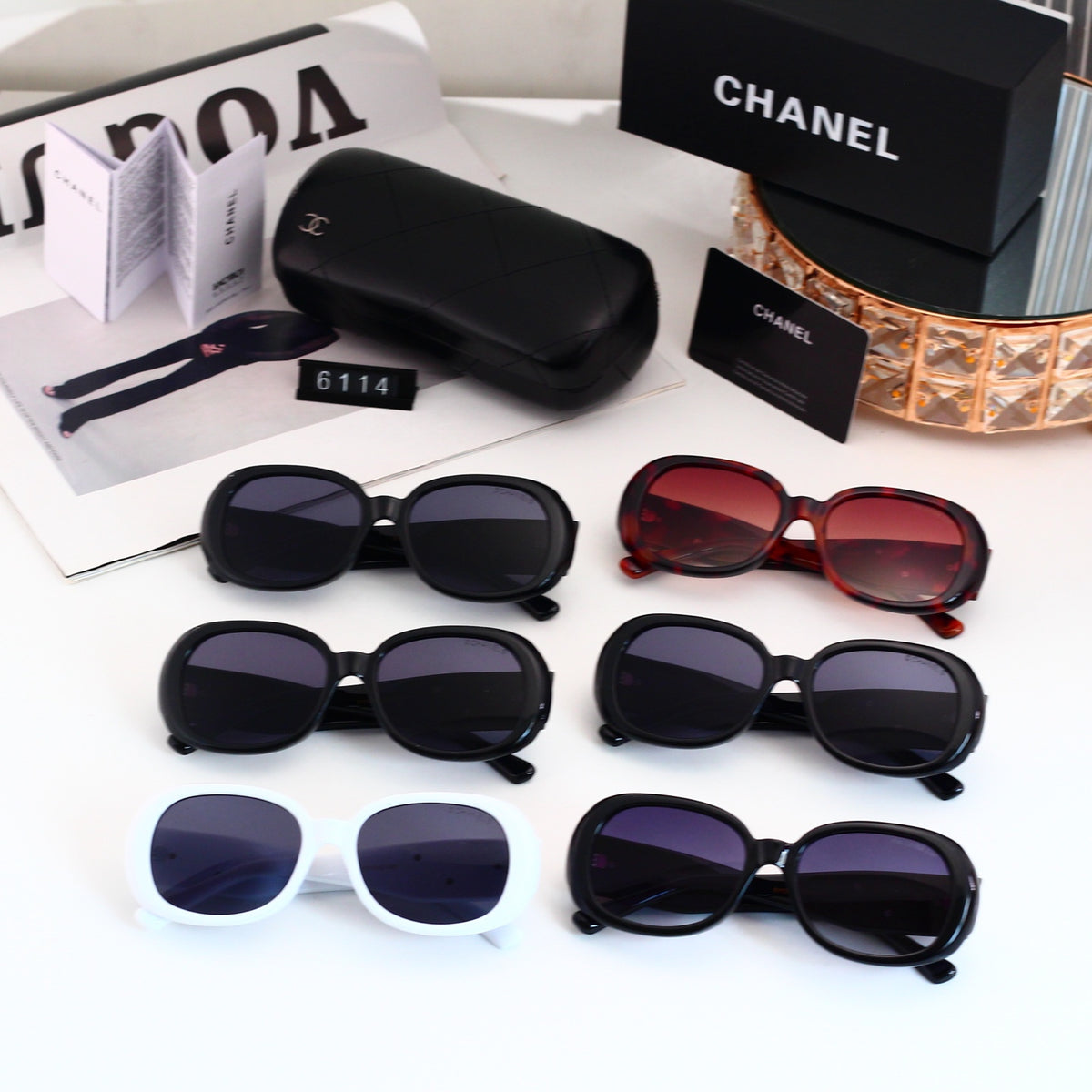 Fashion hot 6 colors sunglasses 6114