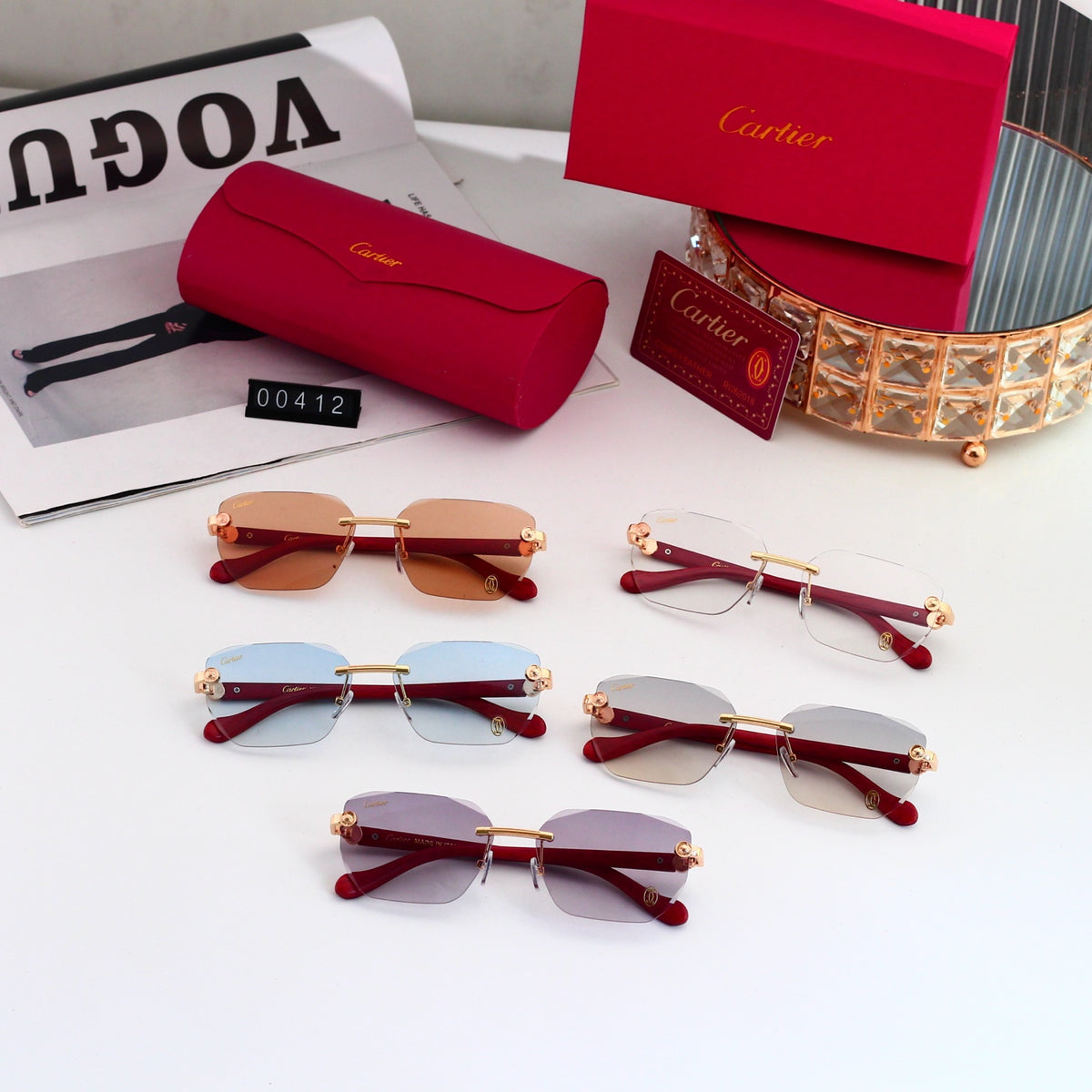 Fashion hot 5 colors sunglasses 00412